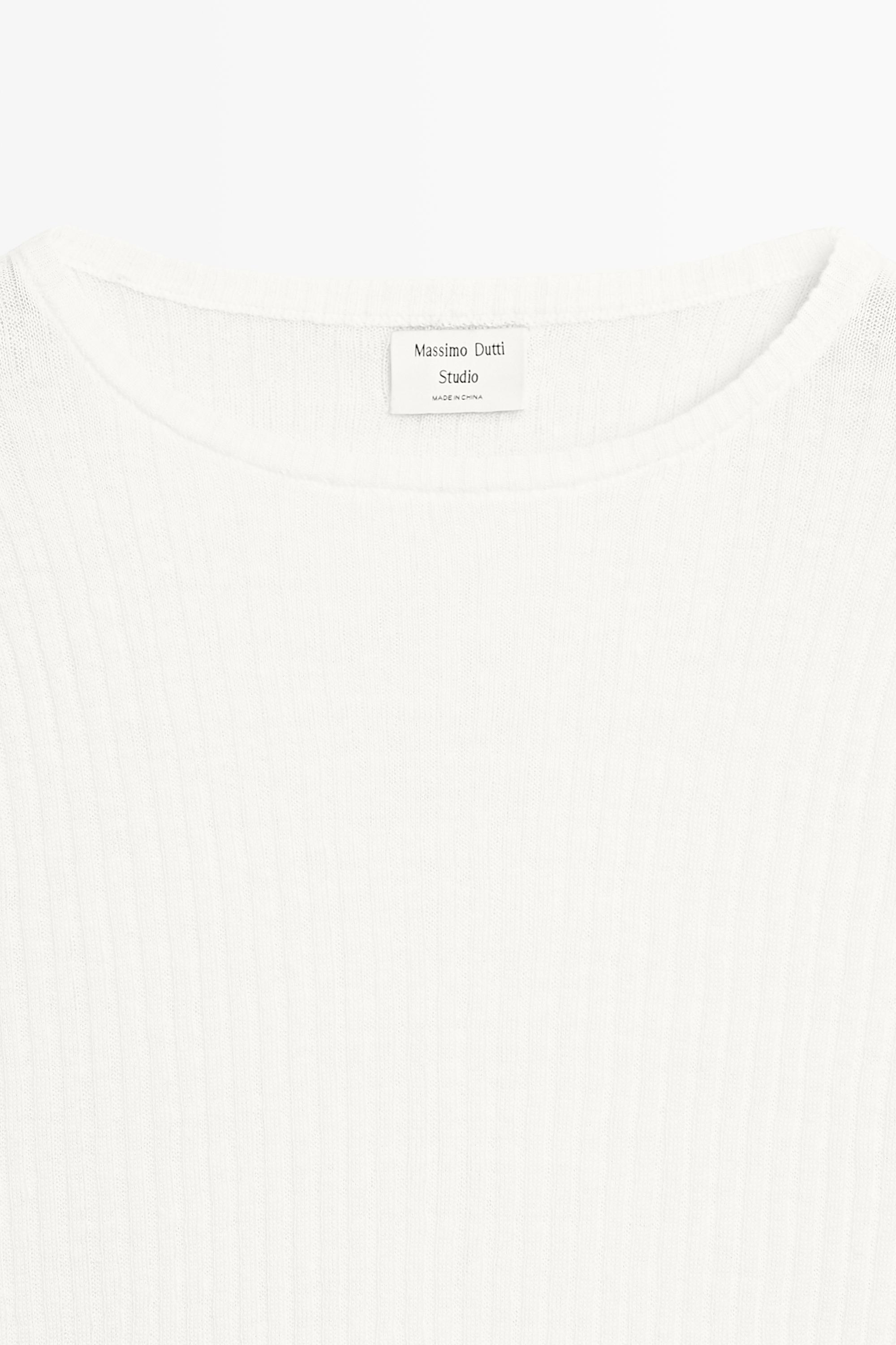 Fringe detail knit sweater - STUDIO